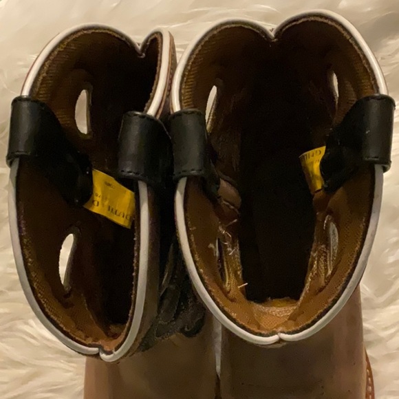 Brown and Black Western Boots - Picture 3 of 7